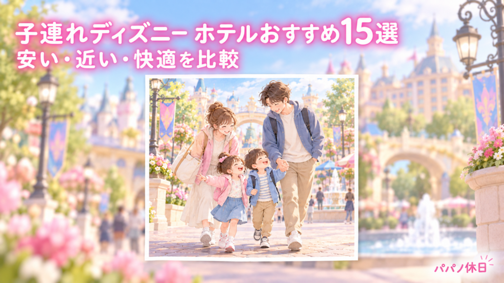 子連れディズニー向けホテルおすすめ15選のアイキャッチ画像